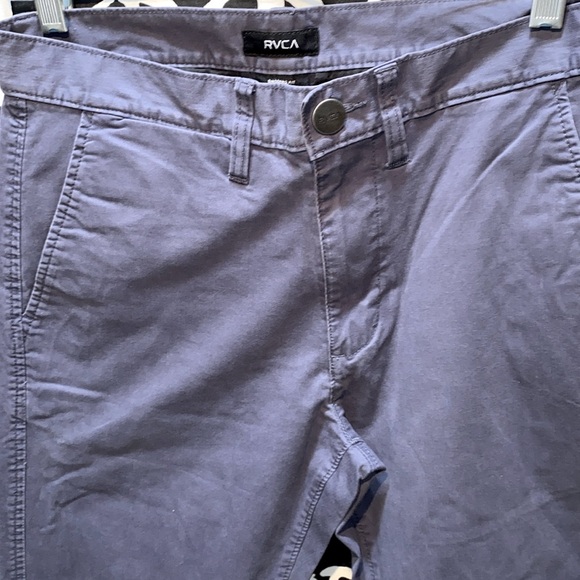 MEN RVCA BLUE CHINO PANTS SZ 28